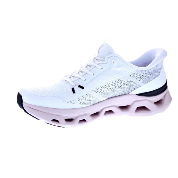Zapatillas Skechers zapatos Mujer modelo Slipins Glide Step Blanco Elástico