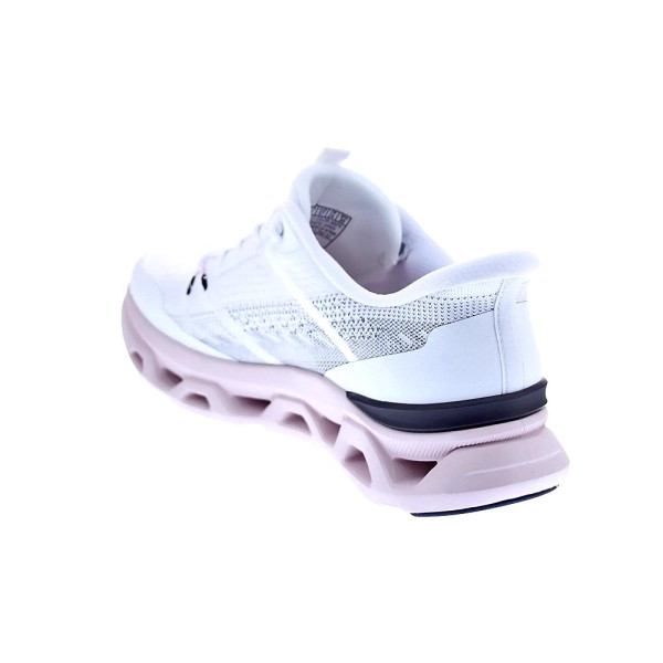 Zapatillas Skechers zapatos Mujer modelo Slipins Glide Step Blanco Elástico