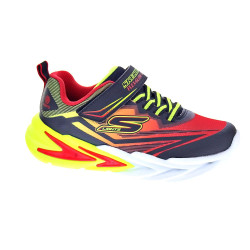 Zapatillas Skechers zapatos Niño modelo Luces Flex Glow Ultra Rojo Velcro 2