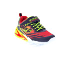 Zapatillas Skechers zapatos Niño modelo Luces Flex Glow Ultra Rojo Velcro