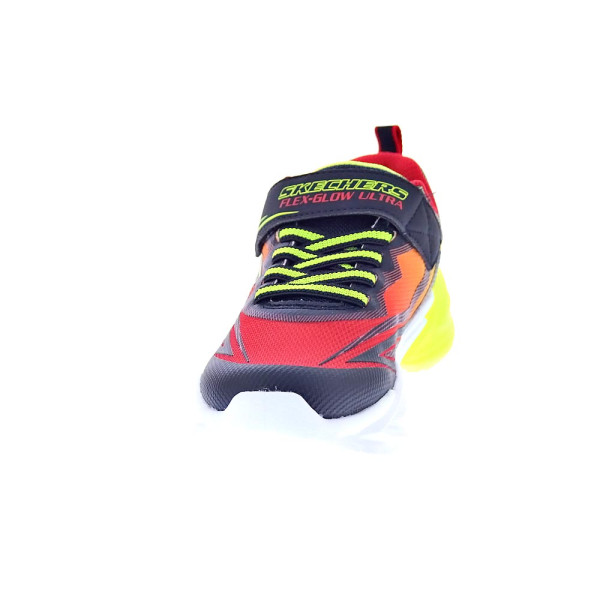 Zapatillas Skechers zapatos Niño modelo Luces Flex Glow Ultra Rojo Velcro