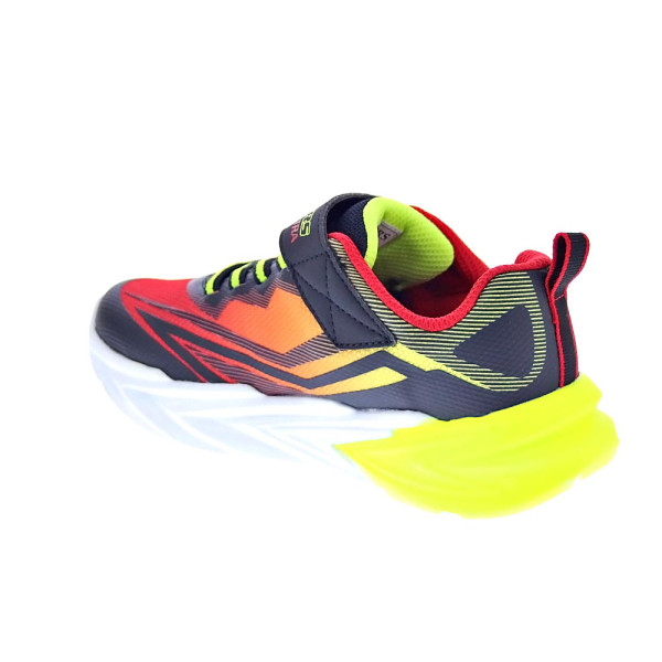 Zapatillas Skechers zapatos Niño modelo Luces Flex Glow Ultra Rojo Velcro