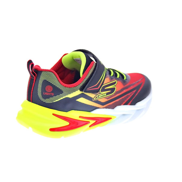 Zapatillas Skechers zapatos Niño modelo Luces Flex Glow Ultra Rojo Velcro