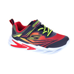 Zapatillas Skechers zapatos Niño modelo Luces Flex Glow Ultra Rojo Velcro 2