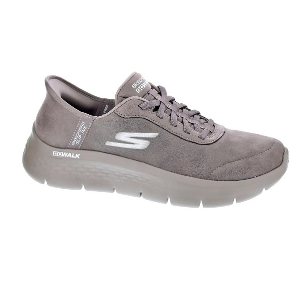 Zapatillas Skechers zapatos Mujer modelo Slipins Go Walk Flex Marrón Elástico