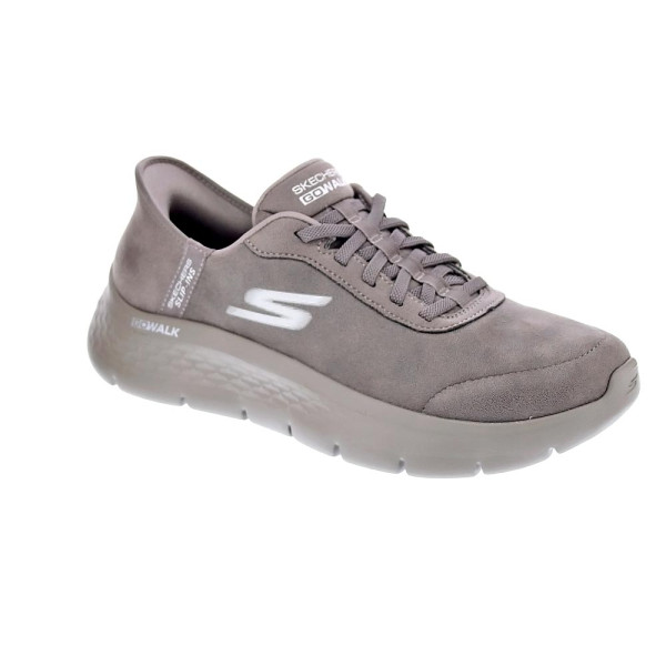 Zapatillas Skechers zapatos Mujer modelo Slipins Go Walk Flex Marrón Elástico