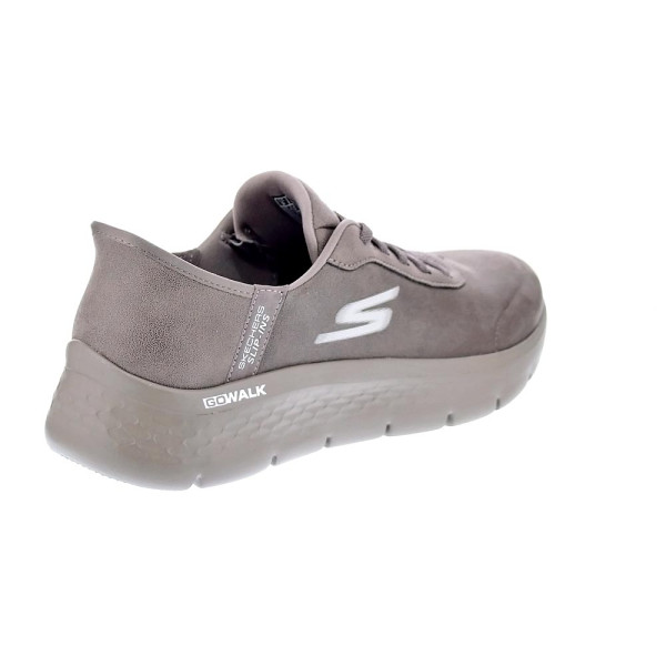 Zapatillas Skechers zapatos Mujer modelo Slipins Go Walk Flex Marrón Elástico