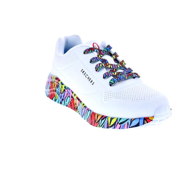 Zapatillas Skechers zapatos Niña modelo Uno Lite Subtle Blanco Cordón