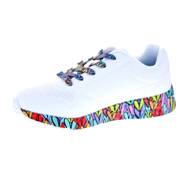 Zapatillas Skechers zapatos Niña modelo Uno Lite Subtle Blanco Cordón