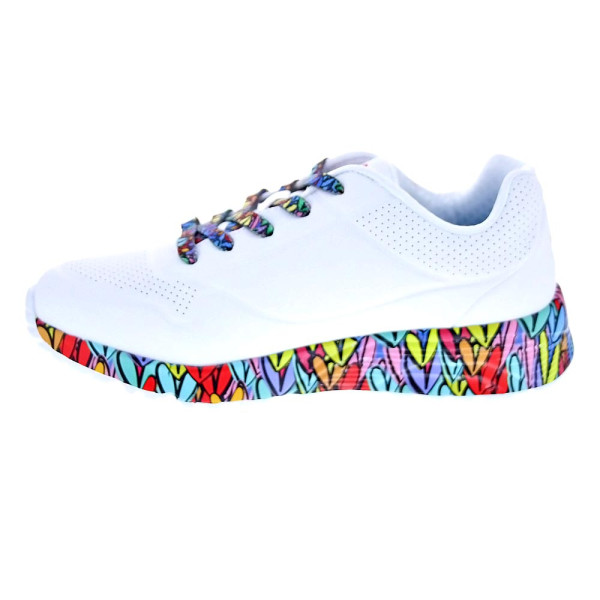 Zapatillas Skechers zapatos Niña modelo Uno Lite Subtle Blanco Cordón