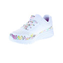 Zapatillas Skechers zapatos Niña modelo Uno Lite Heart Blanco Velcro