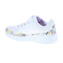 Zapatillas Skechers zapatos Niña modelo Uno Lite Heart Blanco Velcro