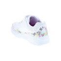 Zapatillas Skechers zapatos Niña modelo Uno Lite Heart Blanco Velcro