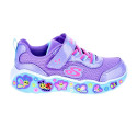 Zapatillas Skechers zapatos Niña modelo Play Scene Violeta Velcro