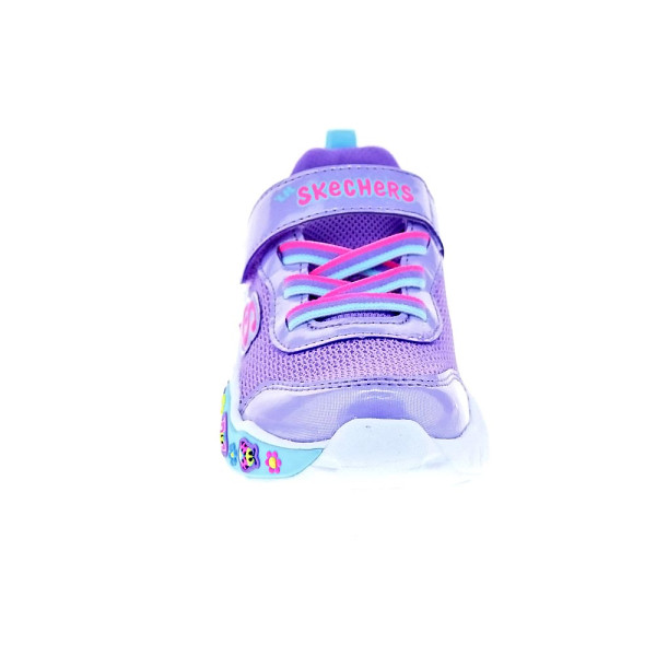 Zapatillas Skechers zapatos Niña modelo Play Scene Violeta Velcro