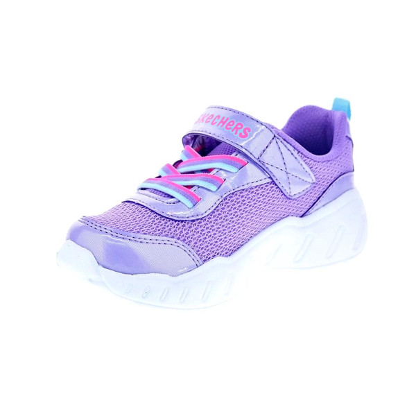 Zapatillas Skechers zapatos Niña modelo Play Scene Violeta Velcro