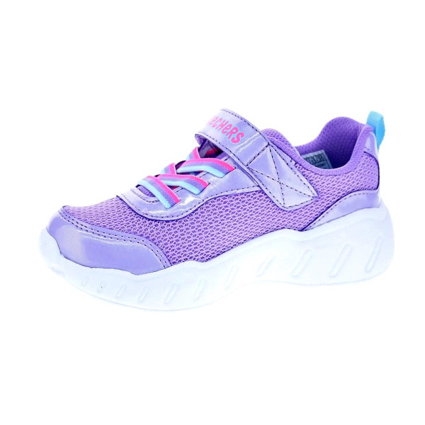 Zapatillas Skechers zapatos Niña modelo Play Scene Violeta Velcro