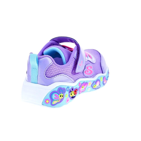 Zapatillas Skechers zapatos Niña modelo Play Scene Violeta Velcro