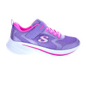 Zapatillas Skechers zapatos Niña modelo Wave 92 Violeta Velcro