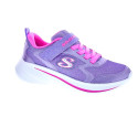 Zapatillas Skechers zapatos Niña modelo Wave 92 Violeta Velcro