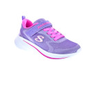 Zapatillas Skechers zapatos Niña modelo Wave 92 Violeta Velcro