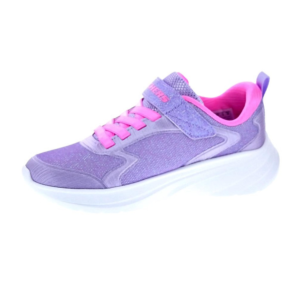 Zapatillas Skechers zapatos Niña modelo Wave 92 Violeta Velcro