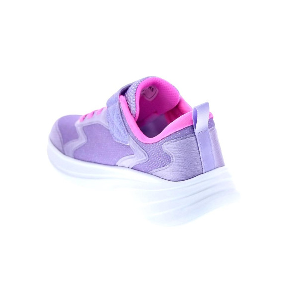 Zapatillas Skechers zapatos Niña modelo Wave 92 Violeta Velcro