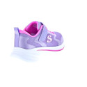 Zapatillas Skechers zapatos Niña modelo Wave 92 Violeta Velcro