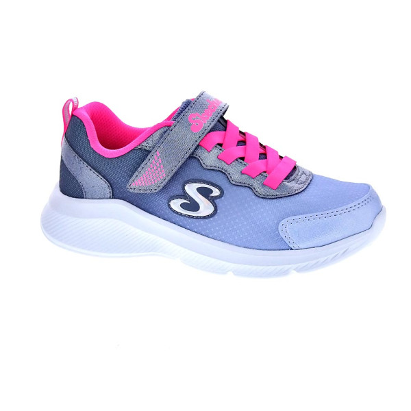 Zapatillas Skechers zapatos Niña modelo Sole Swifters Plata Velcro