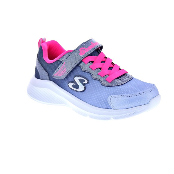 Zapatillas Skechers zapatos Niña modelo Sole Swifters Plata Velcro