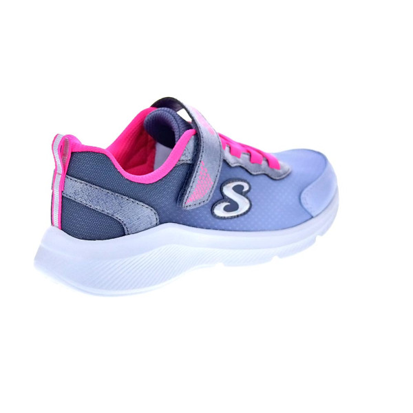Zapatillas Skechers zapatos Niña modelo Sole Swifters Plata Velcro