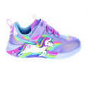 Zapatillas Skechers zapatos Niña modelo Unicorn Violeta Velcro