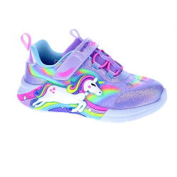 Zapatillas Skechers zapatos Niña modelo Unicorn Violeta Velcro 2