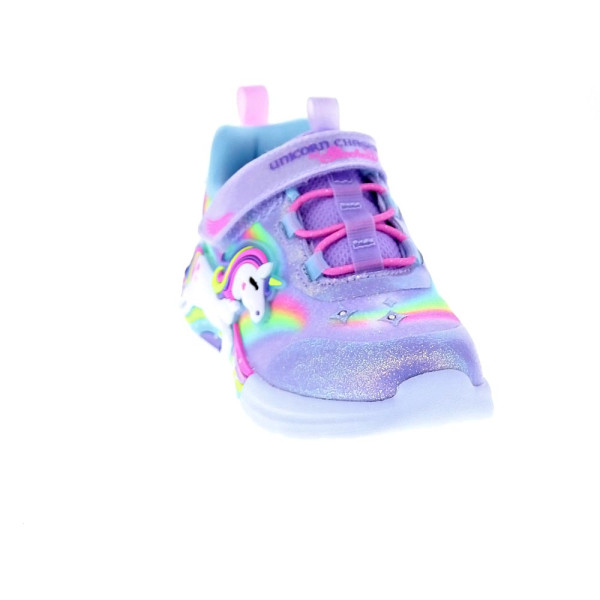 Zapatillas Skechers zapatos Niña modelo Unicorn Violeta Velcro