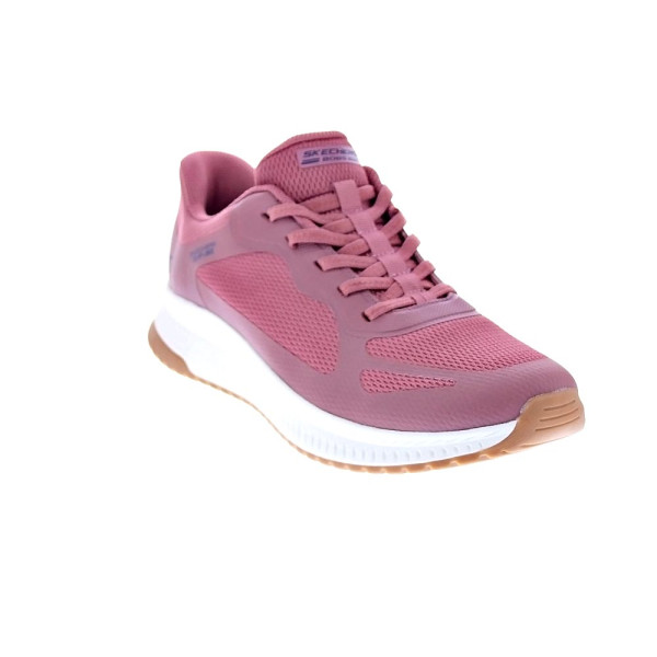 Zapatillas Skechers zapatos Mujer modelo Slipins Bobs Squad Rosa Elástico
