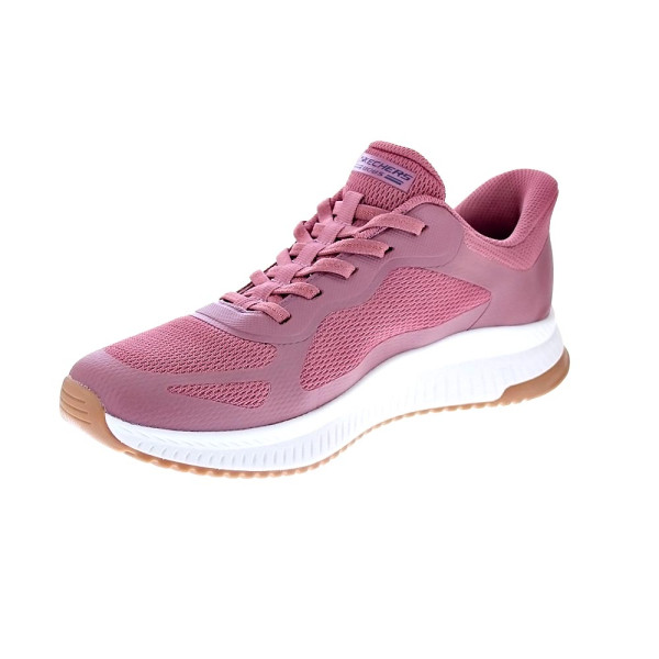 Zapatillas Skechers zapatos Mujer modelo Slipins Bobs Squad Rosa Elástico