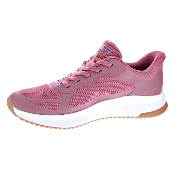 Zapatillas Skechers zapatos Mujer modelo Slipins Bobs Squad Rosa Elástico