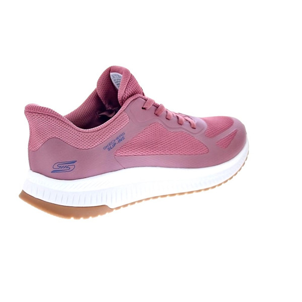 Zapatillas Skechers zapatos Mujer modelo Slipins Bobs Squad Rosa Elástico