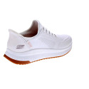 Zapatillas Skechers zapatos Mujer modelo Slipins Bobs Squad Blanco Elástico