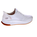 Zapatillas Skechers zapatos Mujer modelo Slipins Bobs Squad Blanco Elástico
