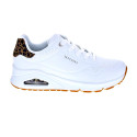 Zapatillas Skechers zapatos Mujer modelo Uno Jungle Blanco Cordón