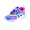 Zapatillas Skechers zapatos Niña modelo Luces Unicorn Chaser Azul Velcro