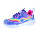 Zapatillas Skechers zapatos Niña modelo Luces Unicorn Chaser Azul Velcro