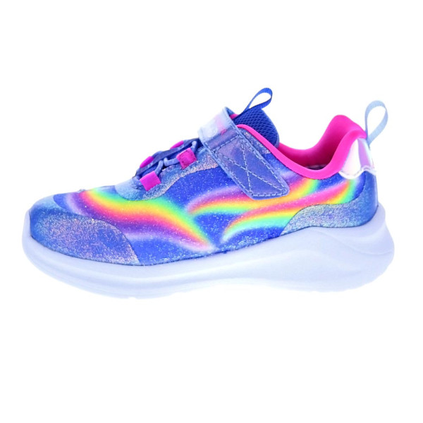 Zapatillas Skechers zapatos Niña modelo Luces Unicorn Chaser Azul Velcro