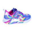 Zapatillas Skechers zapatos Niña modelo Luces Unicorn Chaser Azul Velcro