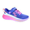 Zapatillas Skechers zapatos Niña modelo Wave 92 Azul Velcro
