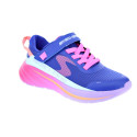 Zapatillas Skechers zapatos Niña modelo Wave 92 Azul Velcro
