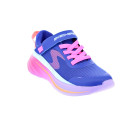 Zapatillas Skechers zapatos Niña modelo Wave 92 Azul Velcro