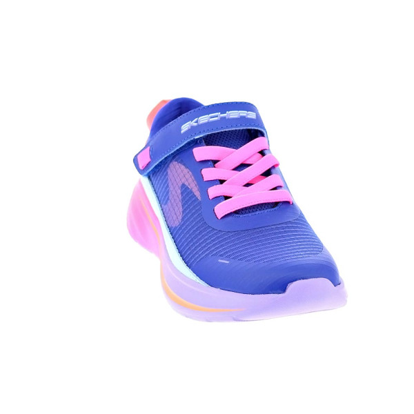 Zapatillas Skechers zapatos Niña modelo Wave 92 Azul Velcro