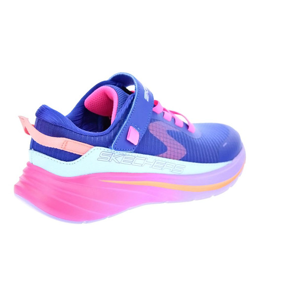 Zapatillas Skechers zapatos Niña modelo Wave 92 Azul Velcro